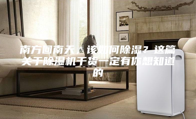 南方回南天，該如何除濕？這篇關于除濕機干貨一定有你想知道的