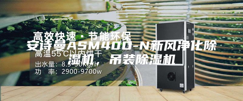 安詩曼ASM40D-N新風凈化除濕機，吊裝除濕機