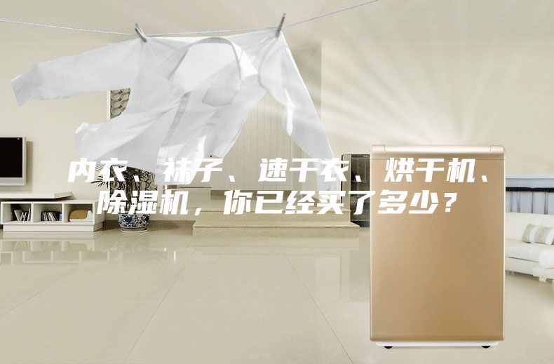 內衣、襪子、速干衣、烘干機、除濕機，你已經買了多少？