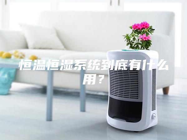 恒溫恒濕系統(tǒng)到底有什么用？