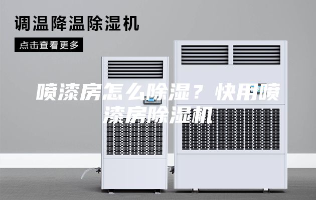 噴漆房怎么除濕?快用噴漆房除濕機