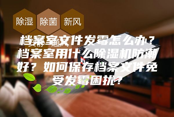 檔案室文件發霉怎么辦?檔案室用什么除濕機防潮好?如何保存檔案文件免受發霉困擾?