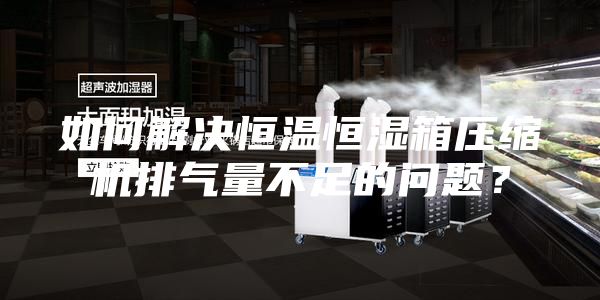 如何解決恒溫恒濕箱壓縮機排氣量不足的問題?